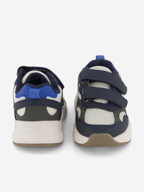 Driekleurige sneakers met klittenband - Kiabi