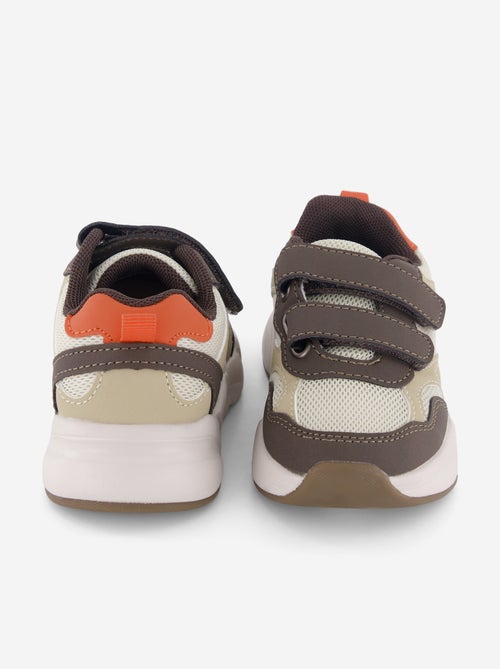 Driekleurige sneakers met klittenband - Kiabi