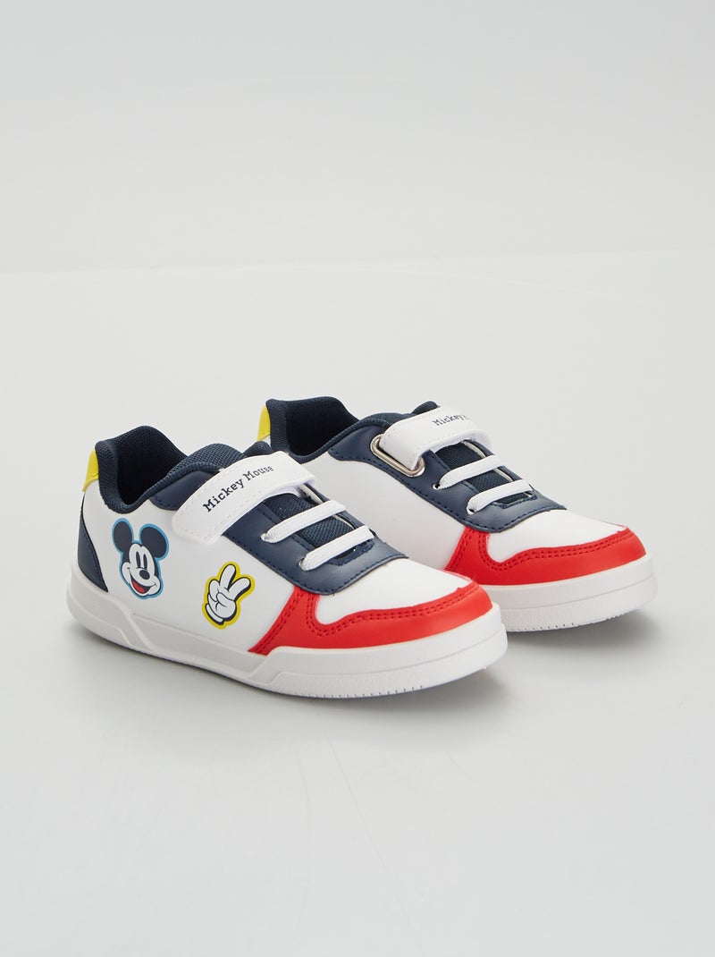 Driekleurige sneakers 'Mickey' WIT - Kiabi