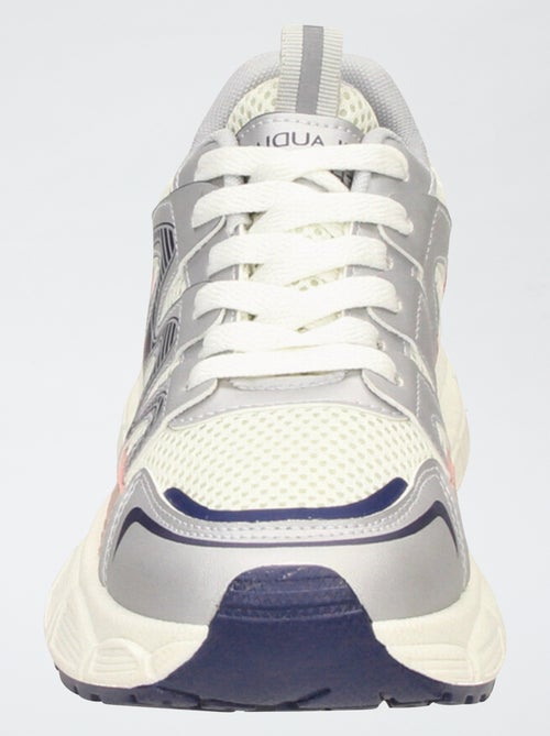 Driekleurige sneakers van mesh | Hardloopmodel - Kiabi