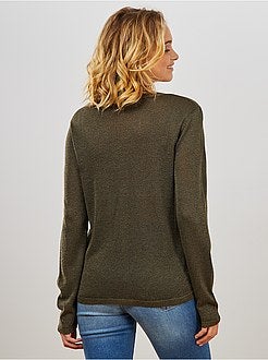 Dun vest met pailletten - Kiabi