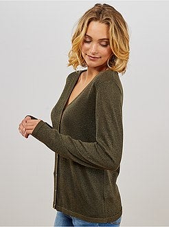 Dun vest met pailletten - Kiabi