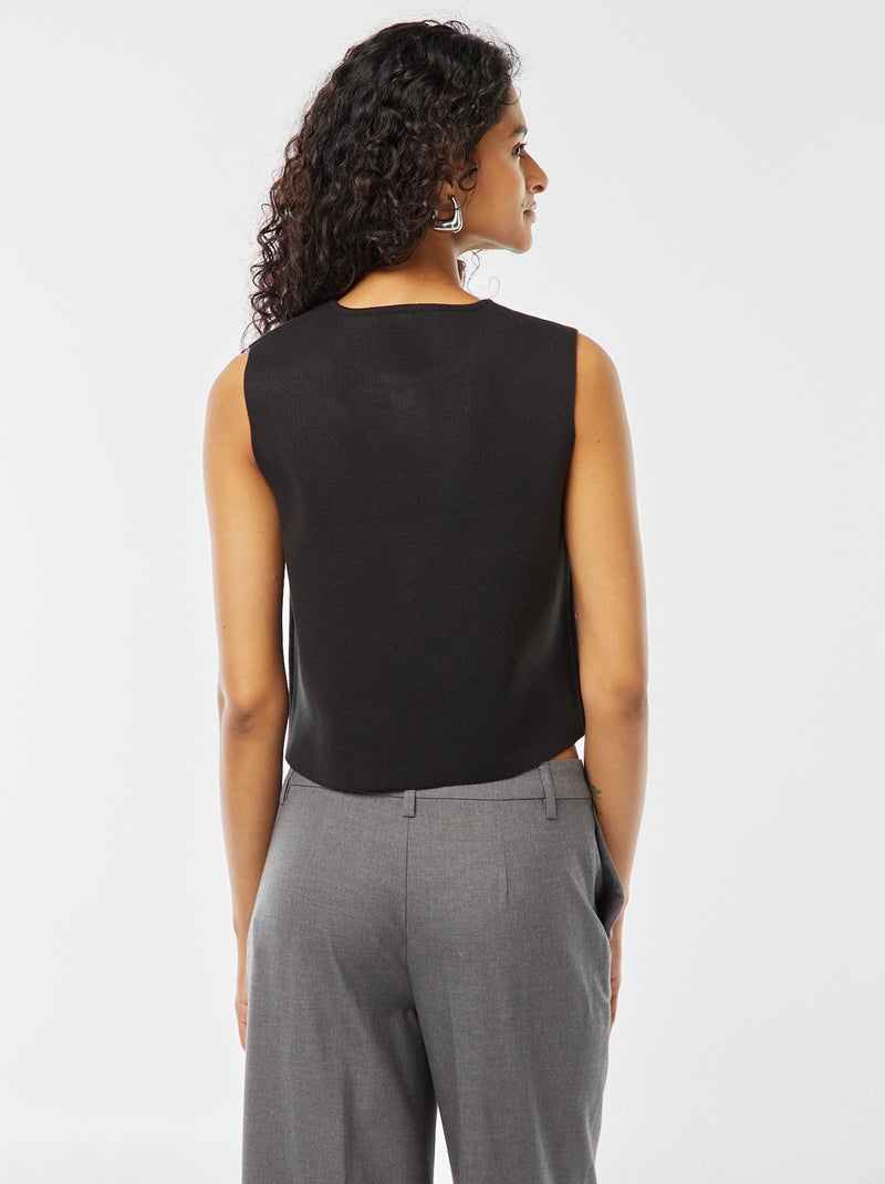 Dunne bodywarmer zwart - Kiabi