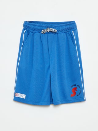 Dunne sportbermuda met zakken