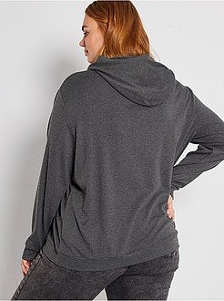 Dunne sweater met capuchon - Kiabi