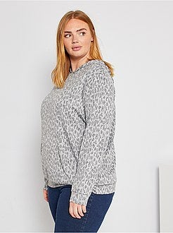 Dunne sweater met capuchon - Kiabi