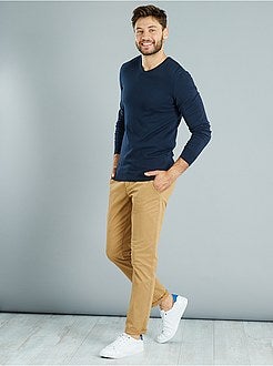 Dunne trui met V-hals - Kiabi