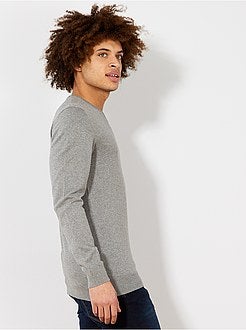 Dunne trui met V-hals - Kiabi