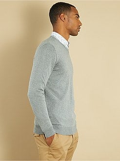 Dunne trui met V-hals - Kiabi