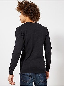 Dunne trui met V-hals - Kiabi