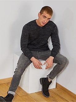 Dunne trui met V-hals - Kiabi