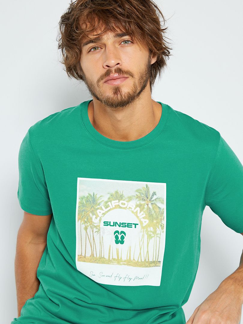 Ecologisch ontworpen T-shirt BLAUW - Kiabi