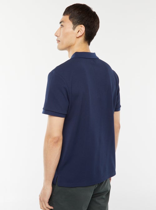 Een polo met wafeltextuur en ritsje aan de hals! - Kiabi