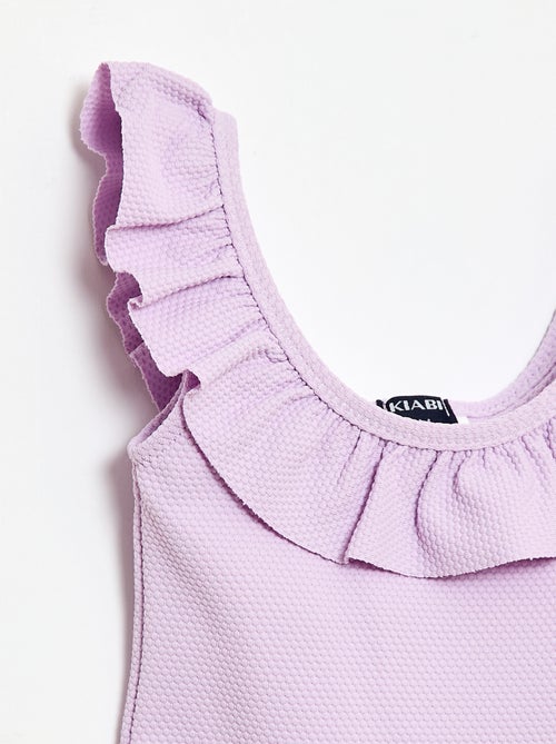 Eendelig badpak met ruches - Kiabi