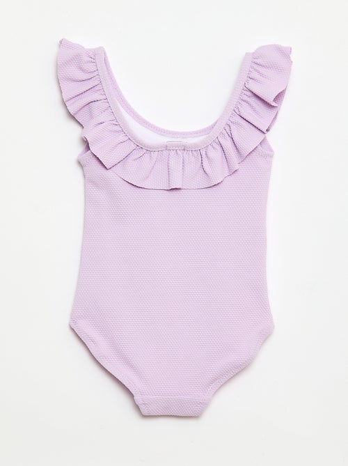 Eendelig badpak met ruches - Kiabi