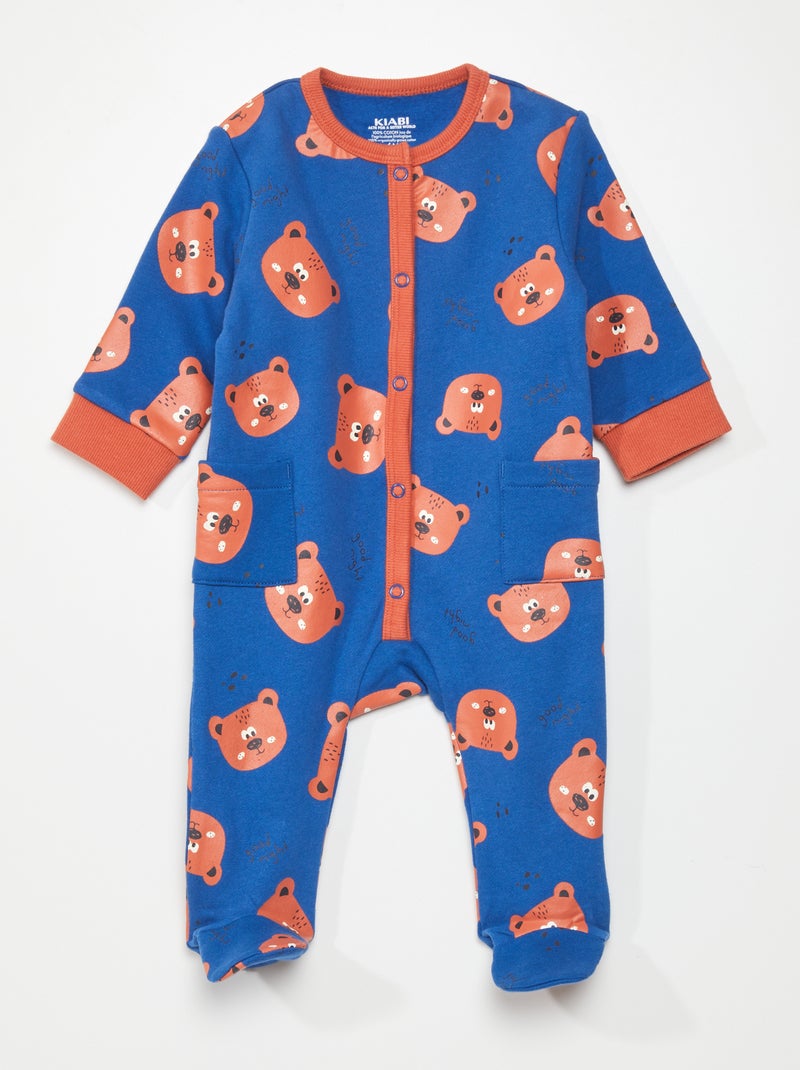 Pyjama met rits op de rug L (9-12 jaar) - Pien & Polle