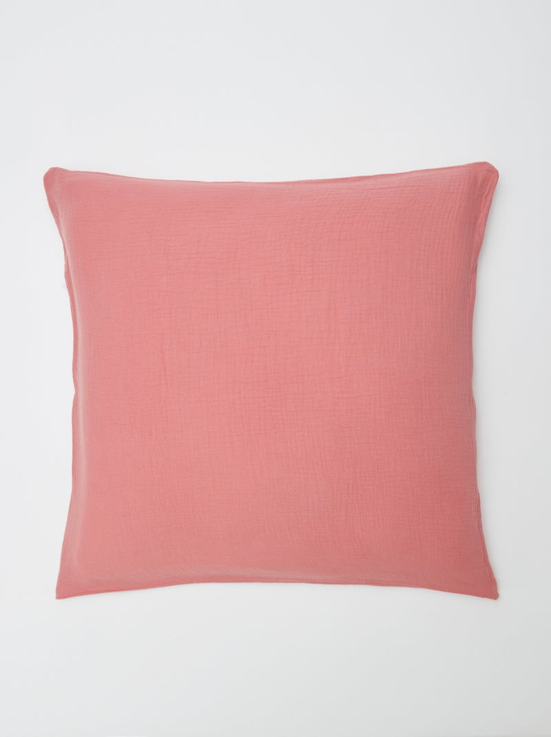 Eenpersoons dekbedovertrekset (140 x 200 cm) van katoengaas - Kiabi Home Rose - Kiabi