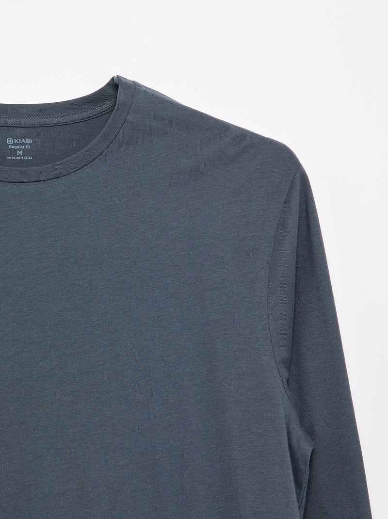 Effeffen T-shirt met lange mouwen - collectie makkelijk aan te trekken Blauw - Kiabi