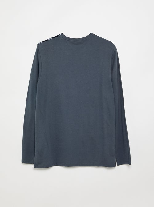 Effeffen T-shirt met lange mouwen - collectie makkelijk aan te trekken - Kiabi Effeffen T-shirt met lange mouwen - collectie makkelijk aan te trekken - Kiabi