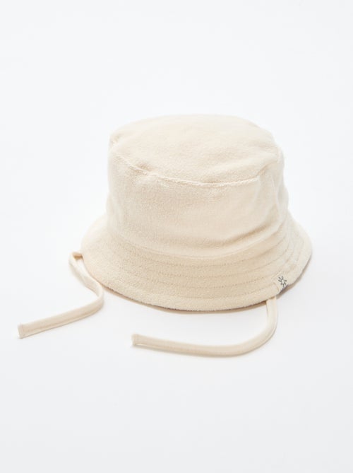 Effen badstof bucket hat - Kiabi