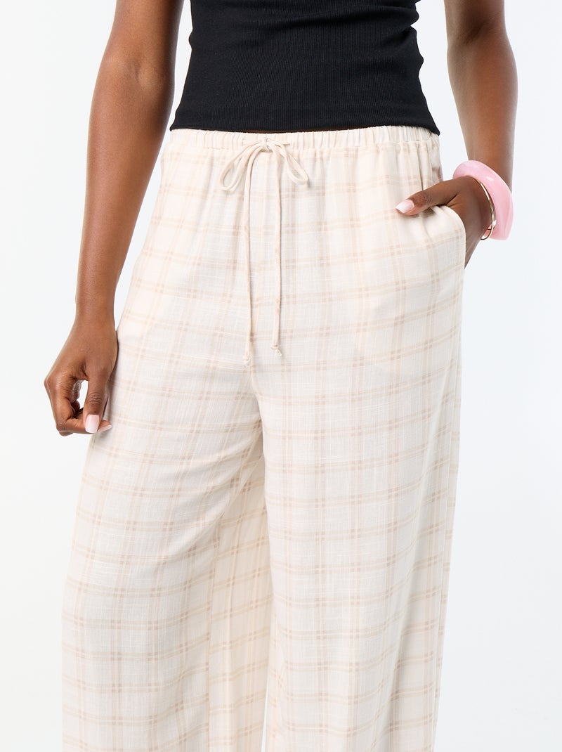 Effen ballonbroek met 2 zakken Biege - Kiabi