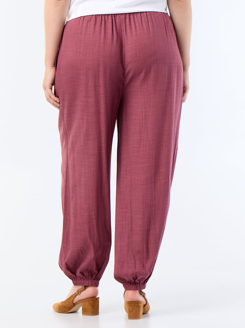 Effen ballonbroek Rose - Kiabi