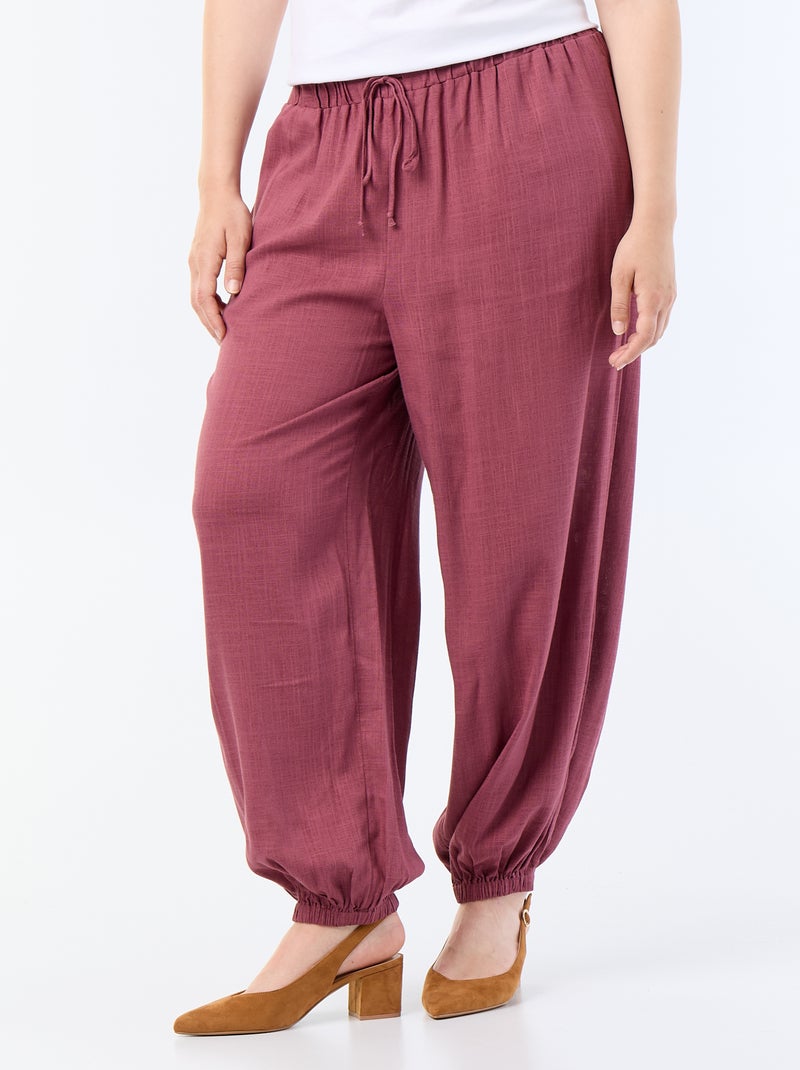 Effen ballonbroek Rose - Kiabi