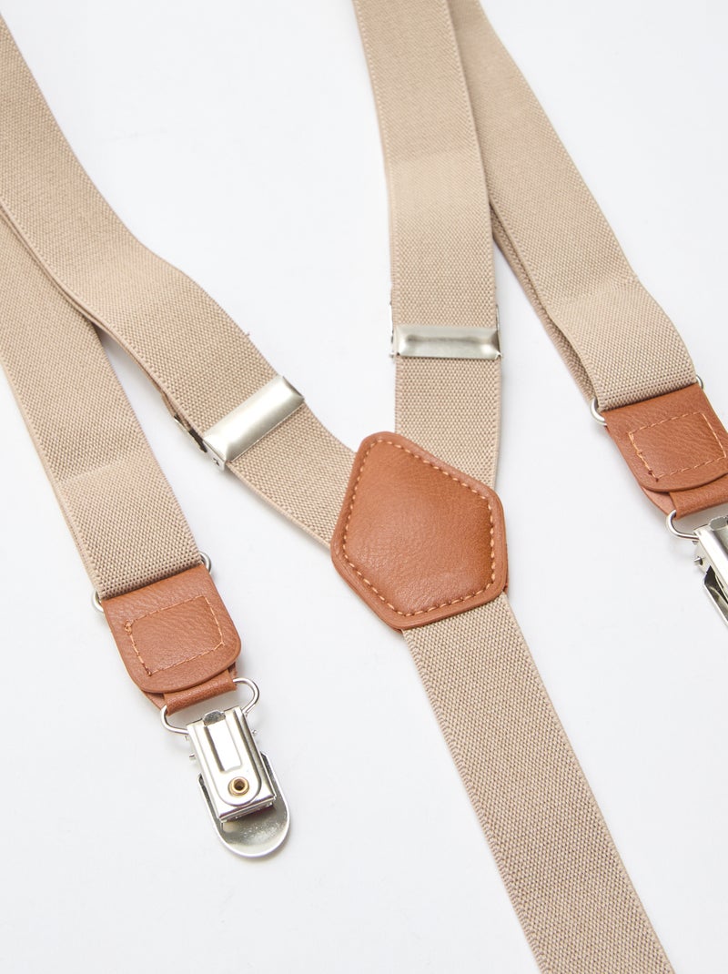 Effen bandjes Biege - Kiabi