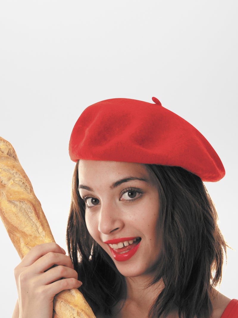 Effen baret - Verkleedkleding rood - Kiabi
