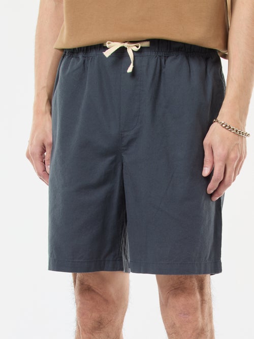 Effen bermuda | linnen-katoenblend - Kiabi