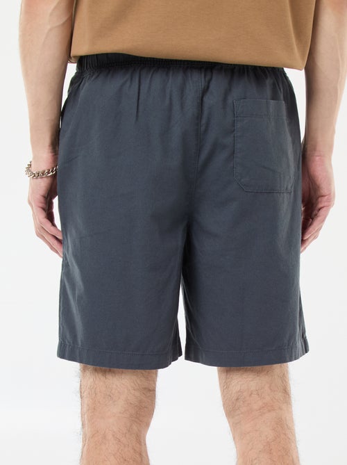 Effen bermuda | linnen-katoenblend - Kiabi