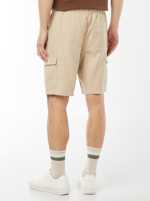 Effen bermuda met zakken met klepje - Kiabi