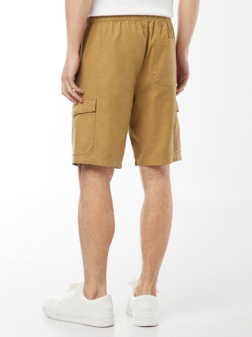 Effen bermuda met zakken met klepje - Kiabi