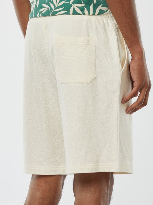 Effen bermuda met zakken - Kiabi