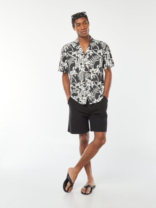 Effen bermuda met zakken - Kiabi