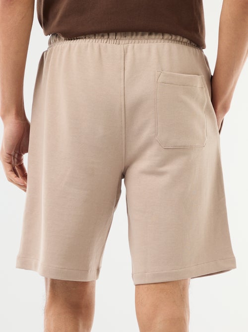 Effen bermuda van lichte joggingstof - Kiabi