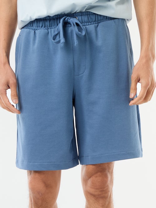 Effen bermuda van lichte joggingstof - Kiabi