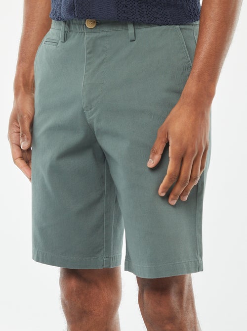 Effen bermuda van piquékatoen - Kiabi