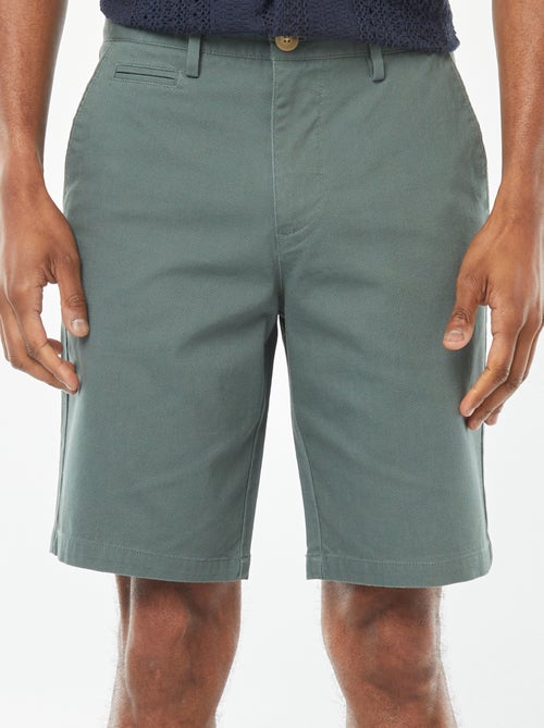 Effen bermuda van piquékatoen - Kiabi