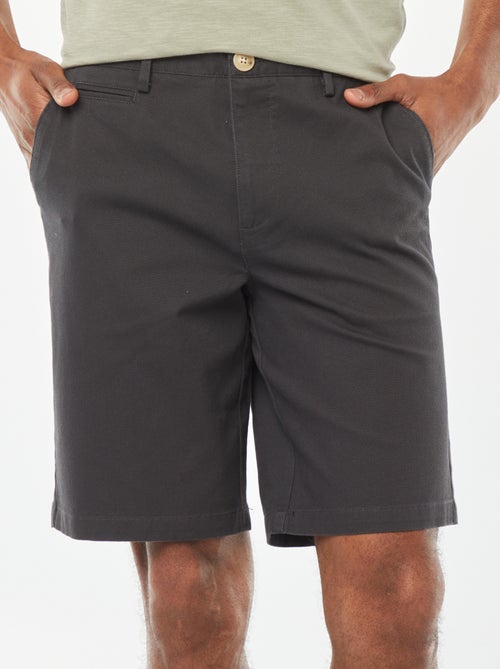 Effen bermuda van piquékatoen - Kiabi