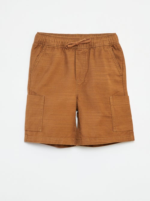Effen bermuda van twill met zakken - Kiabi