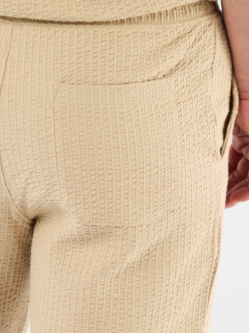 Effen bermuda van zware jersey - Kiabi