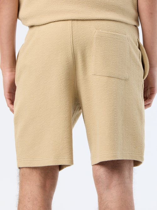 Effen bermuda van zware jersey - Kiabi