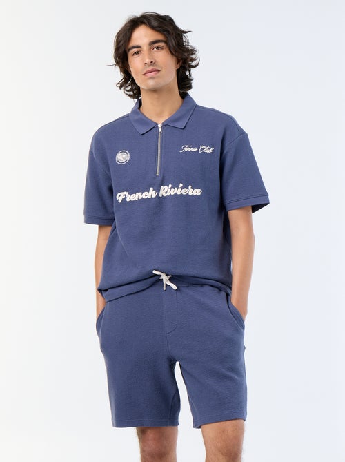 Effen bermuda van zware jersey - Kiabi