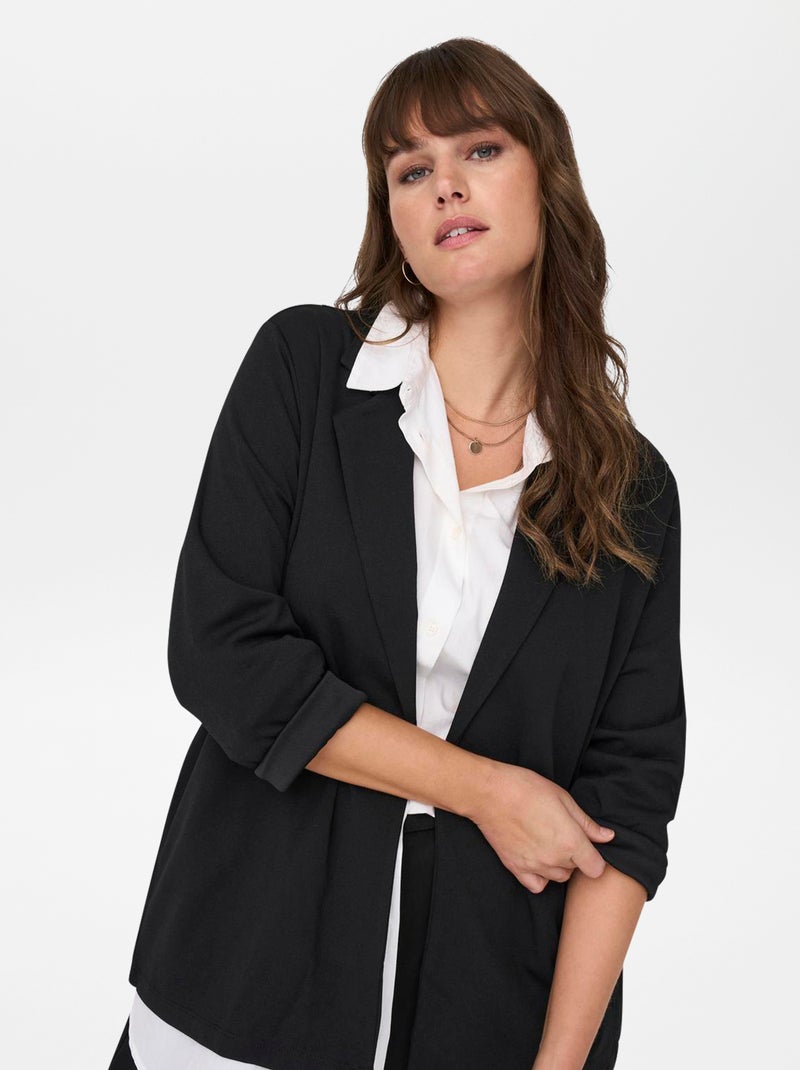 Effen blazer 'Only Carmakoma' ZWART - Kiabi