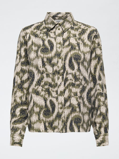 Effen blouse met print 'JDY' - Kiabi