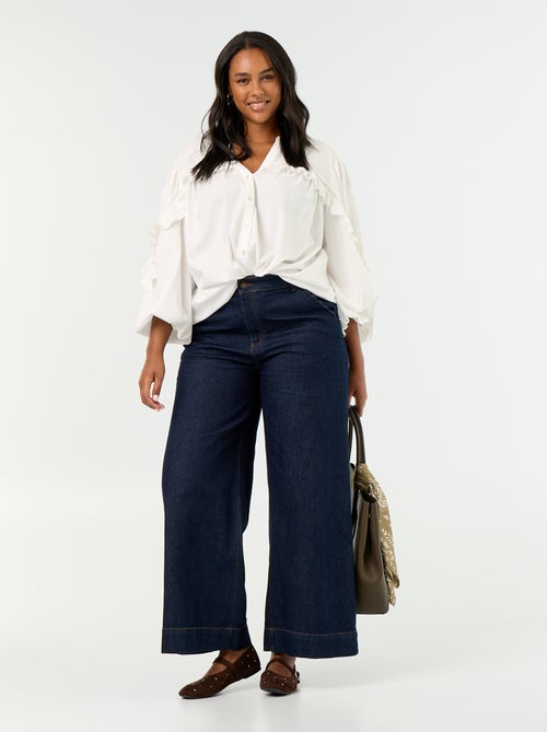 Effen blouse met ruches - Kiabi Effen blouse met ruches - Kiabi