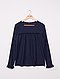     Effen blouse van getextureerd tricot afbeelding 1
