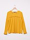     Effen blouse van getextureerd tricot afbeelding 1
