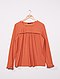     Effen blouse van getextureerd tricot afbeelding 1
